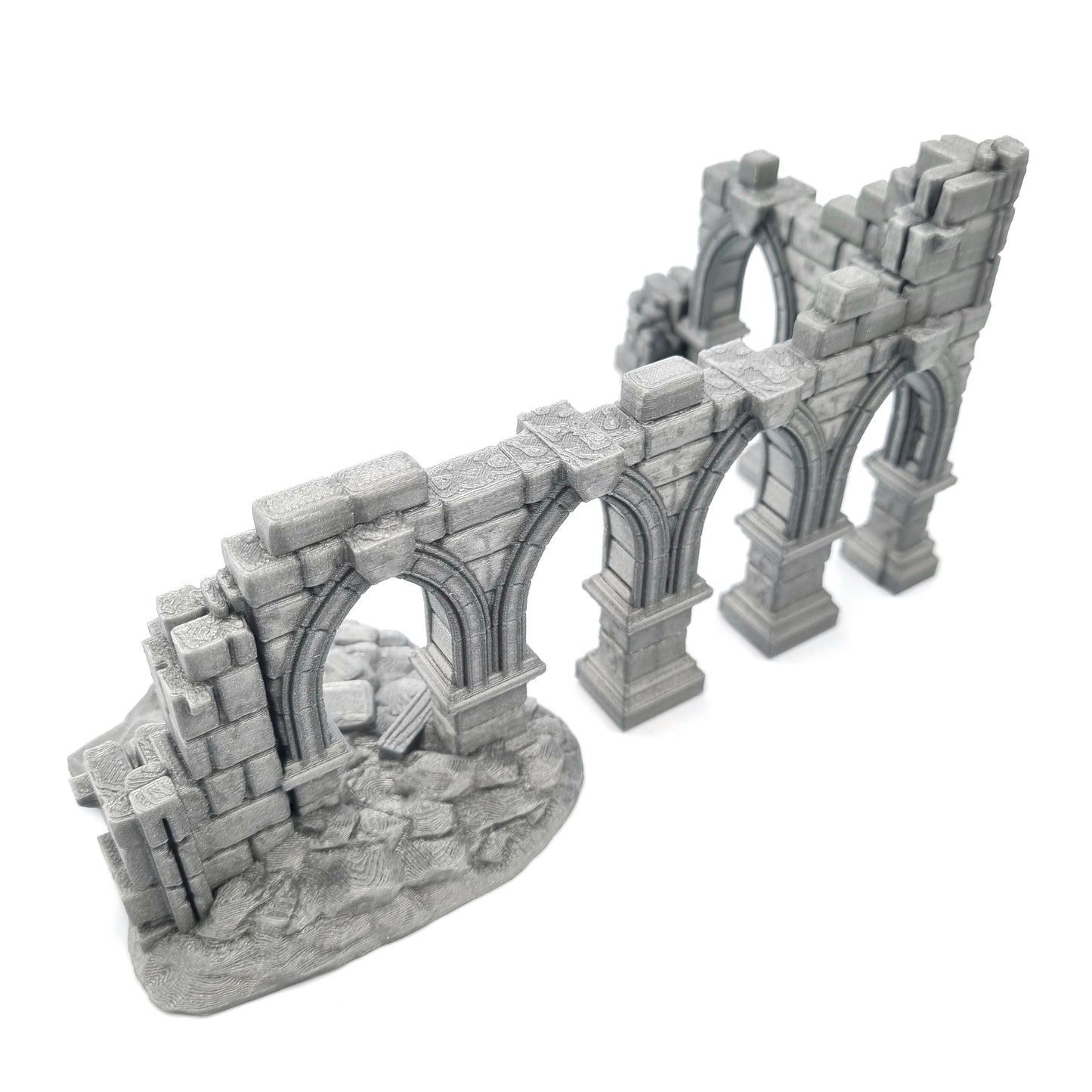 Battle Ruined Pillars Wall Top View