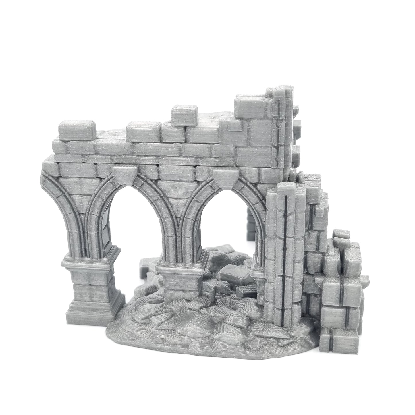 Battle Ruined Wall Scenery Side View 2