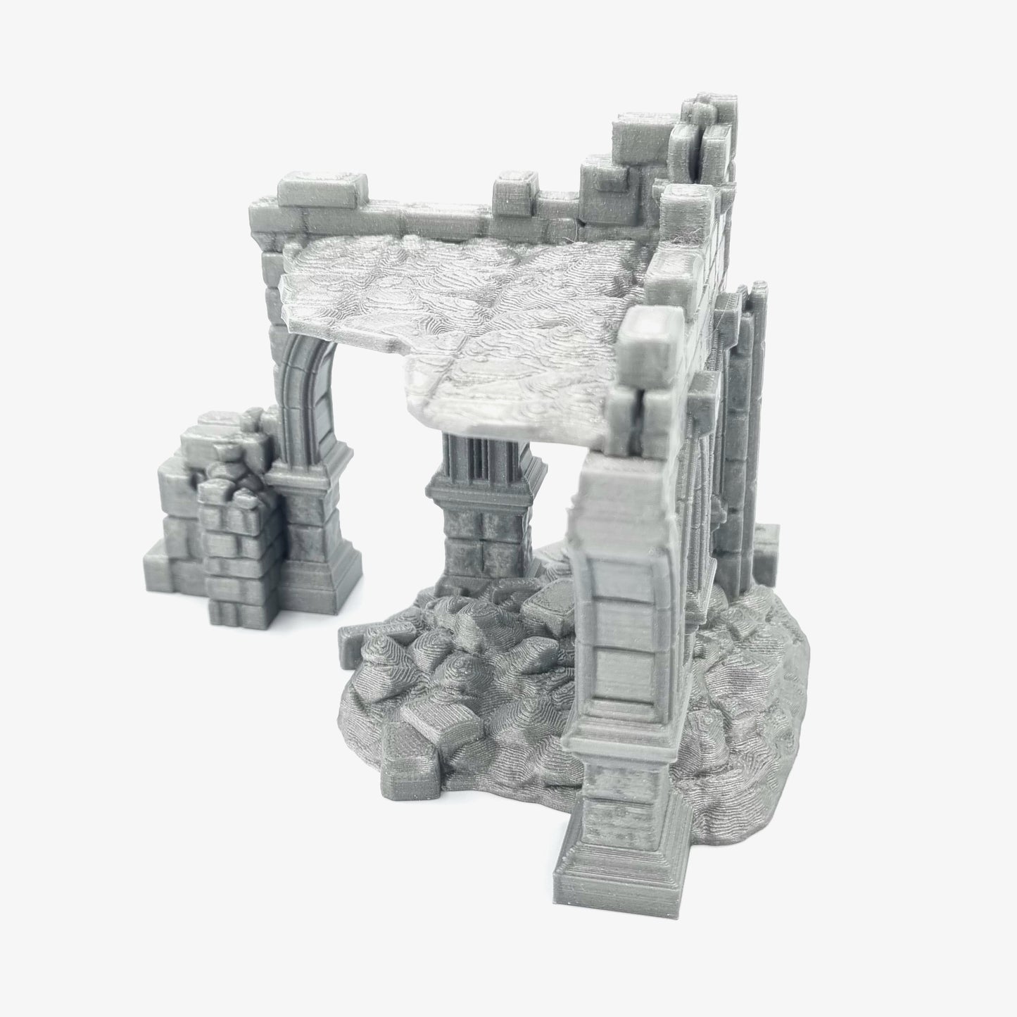 Battle Ruined Wall Scenery Top View