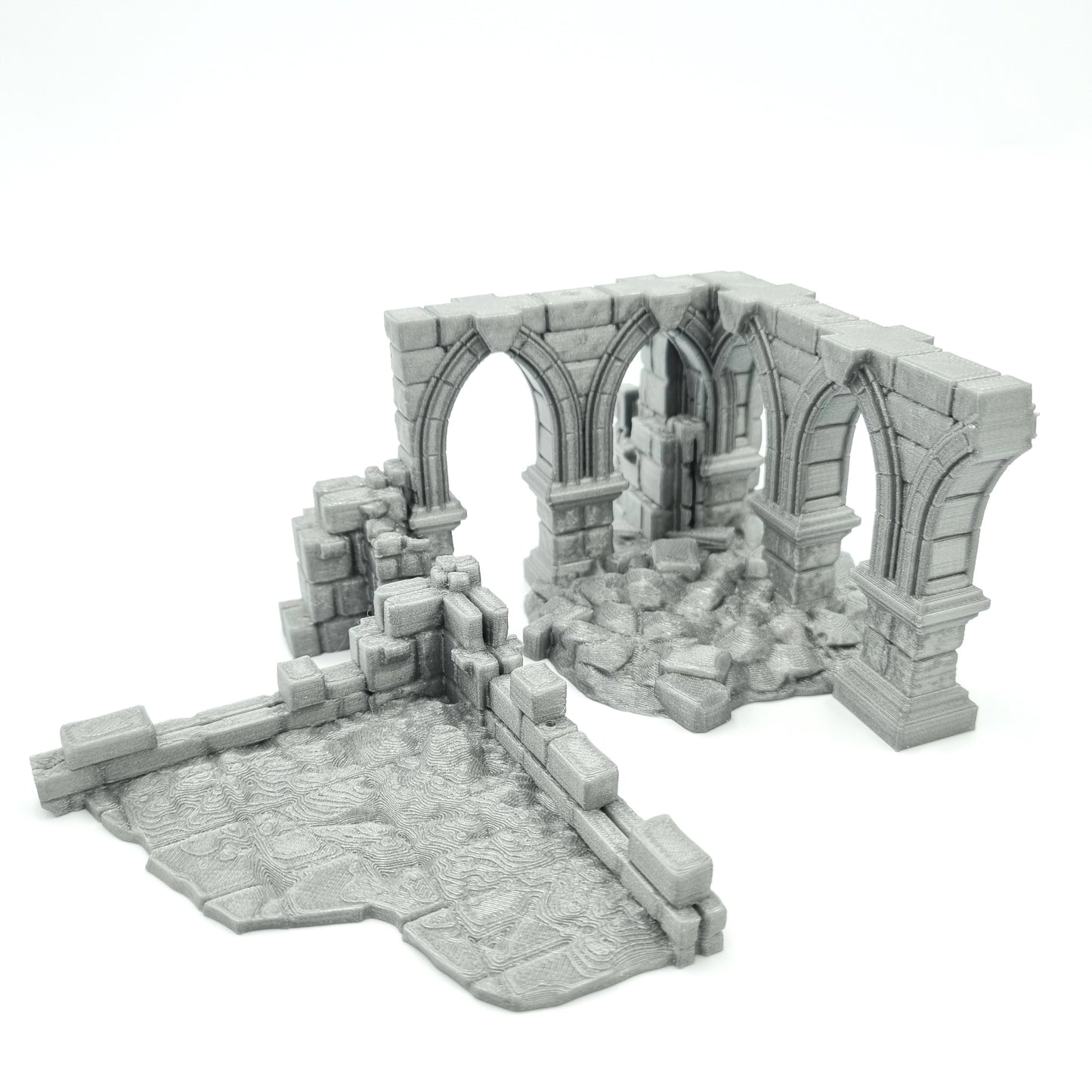 Battle Ruined Wall Scenery QP3D