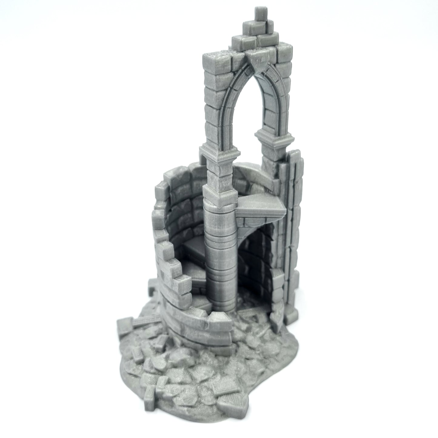 Ruined Small Tower Front View