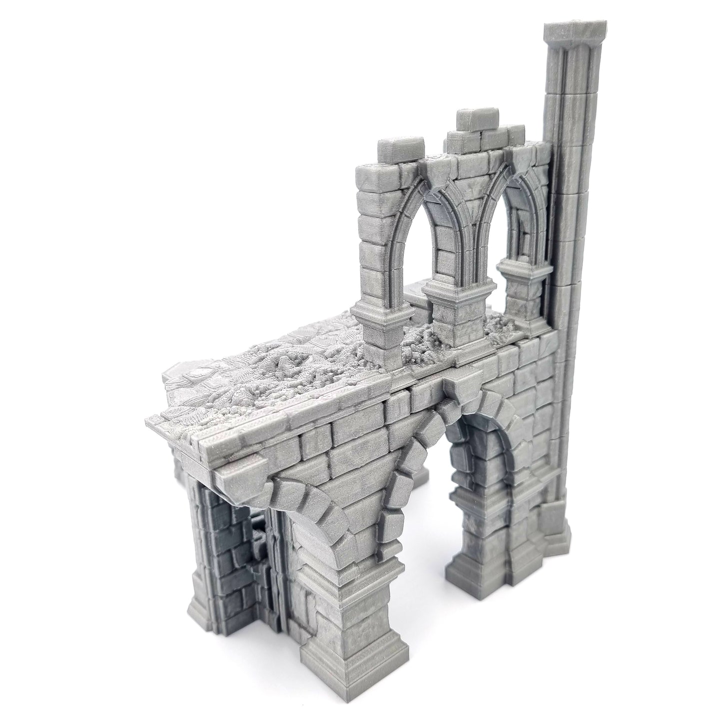 Battle Ruined Building Back View