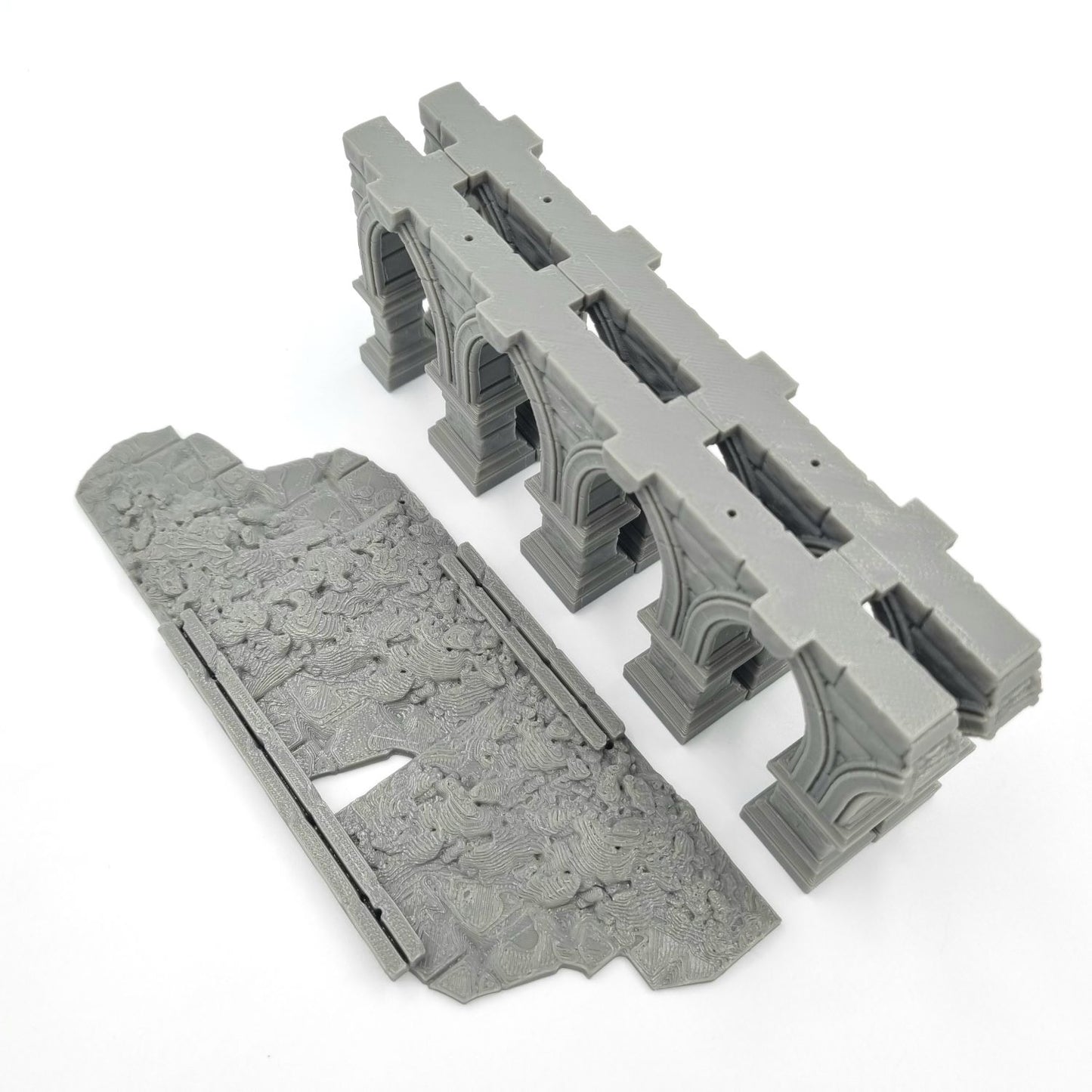Pillars Walkway Bridge Frostguard Medieval Ruins