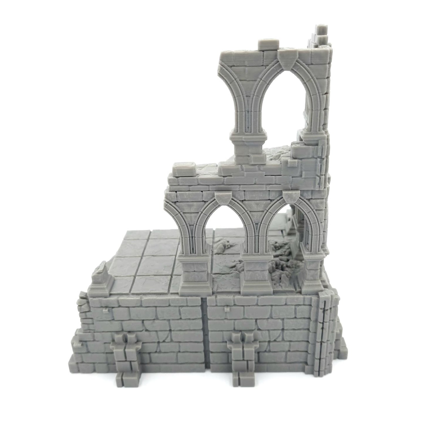 Battle Ruined Pillars Building Back View