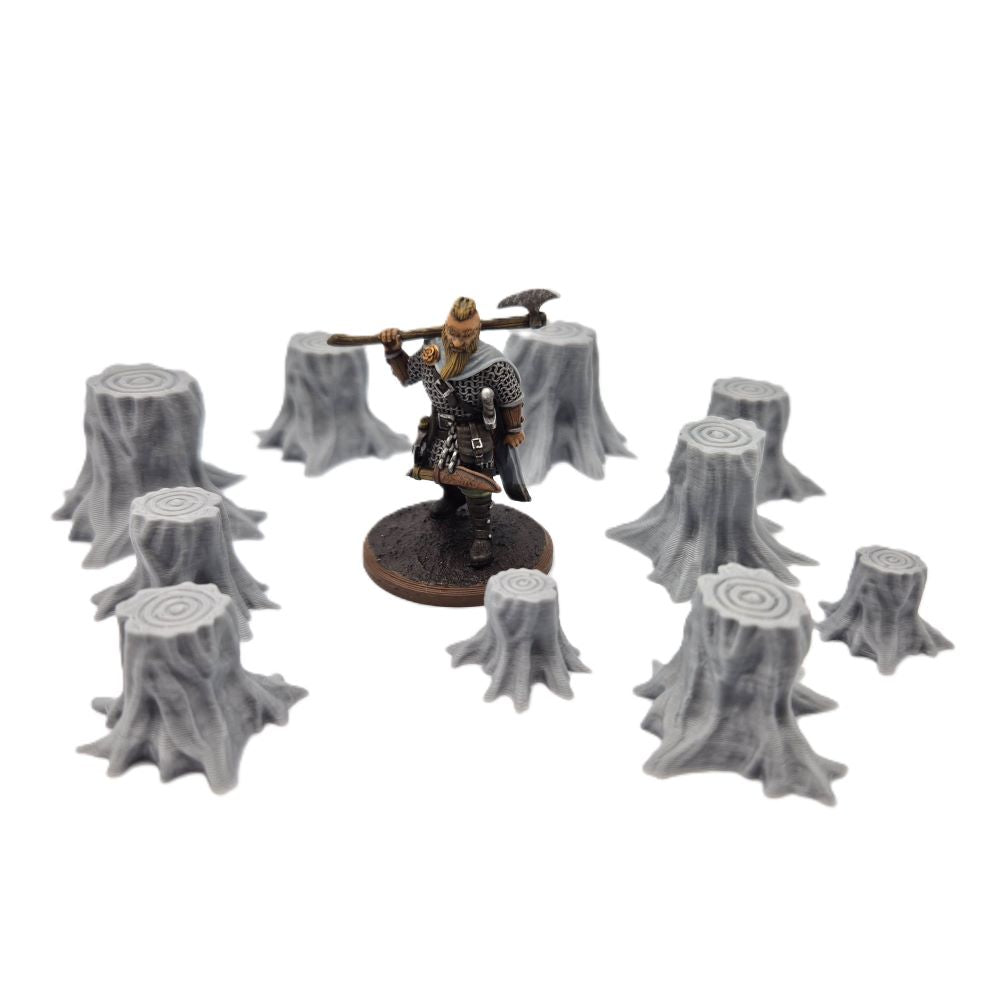 Set of 10x Tree Stump