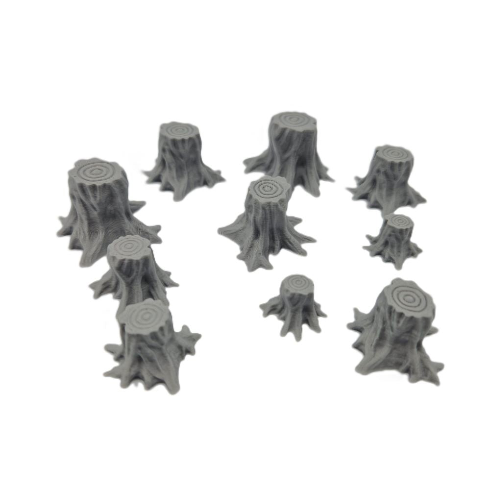 Set of 10x Tree Stump
