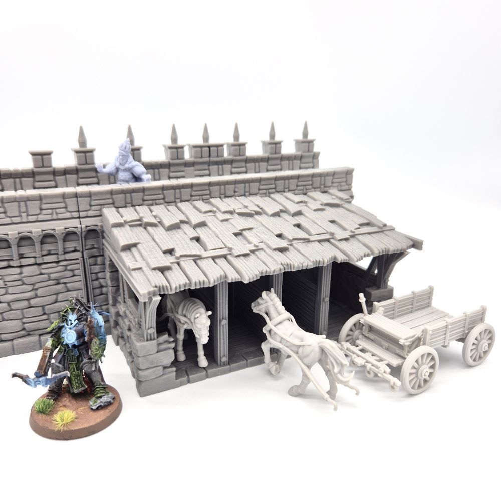 Castle Wall Battlement - Stable