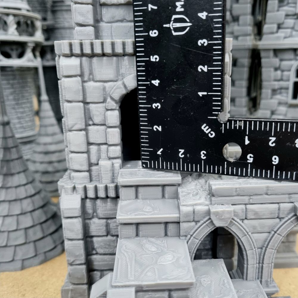 Battle Tower with Pillars 19cm x 15cm x 29cm