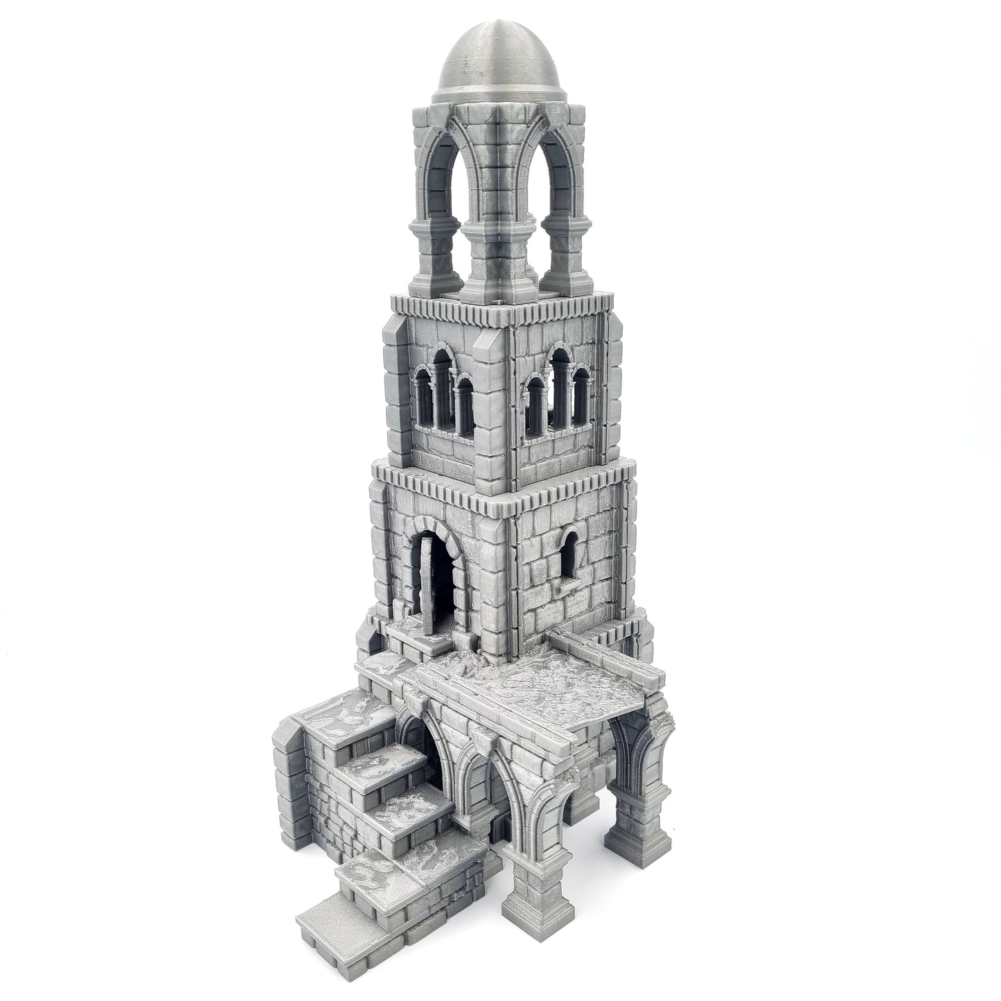 Battle Tower with Pillars Side View