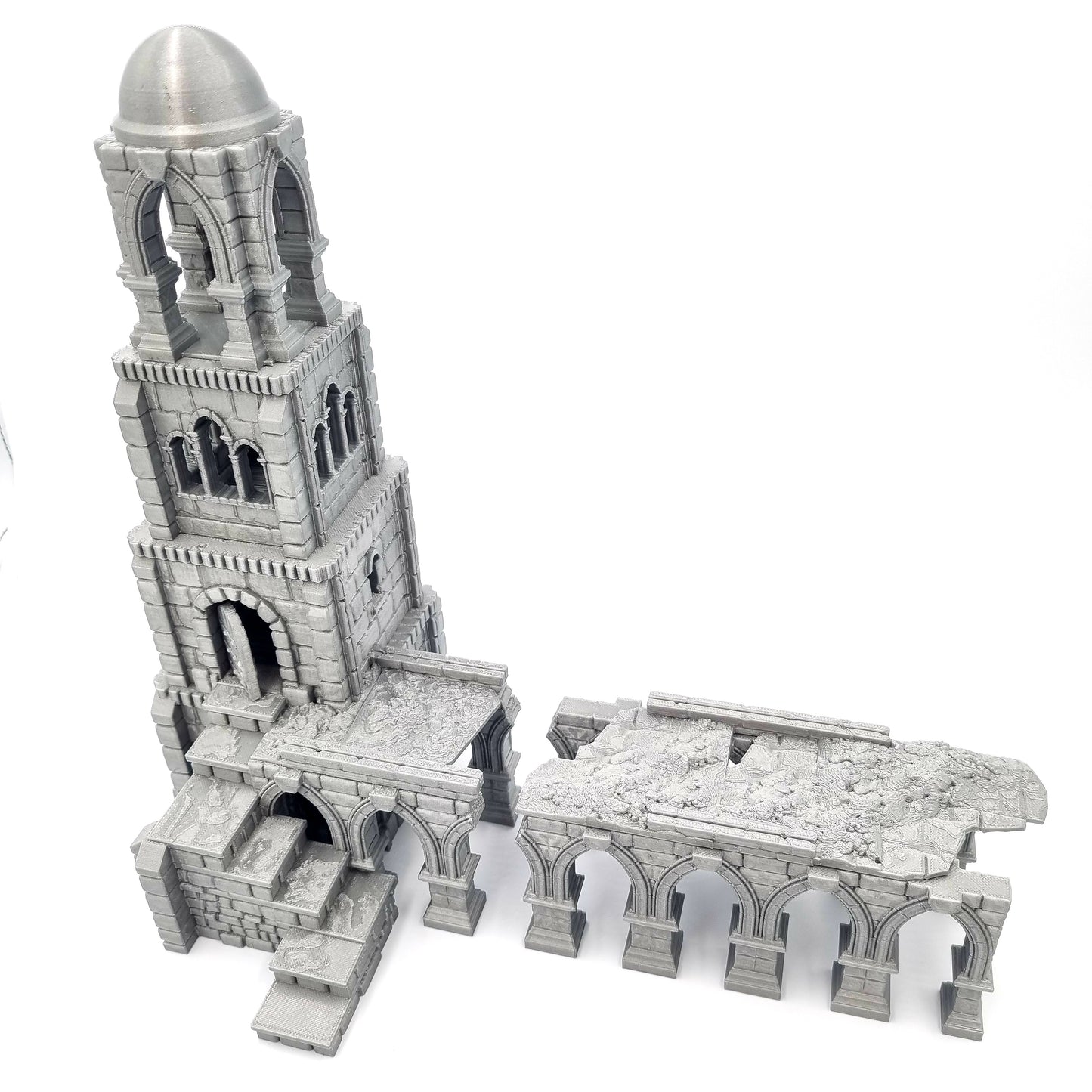 Battle Tower with Pillars Top View