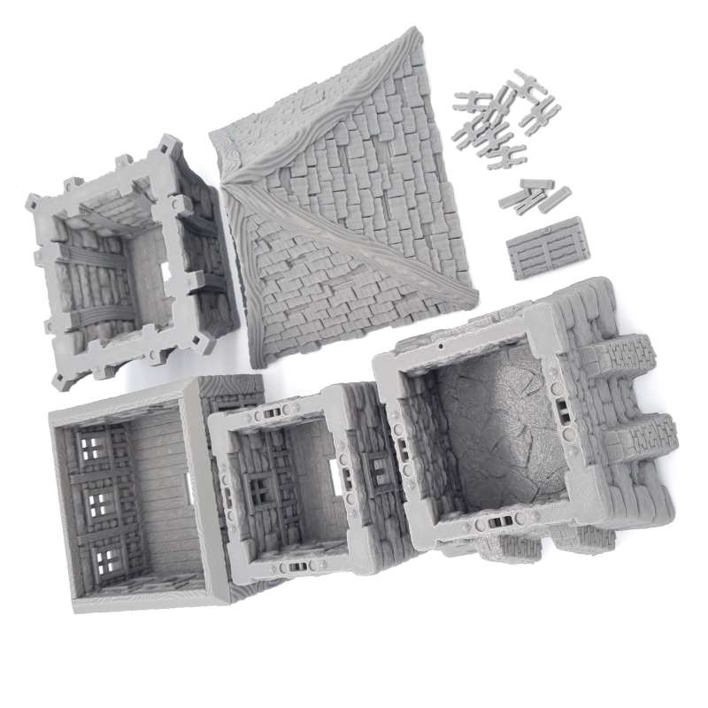 Cottage Tower House QP3D Wargames