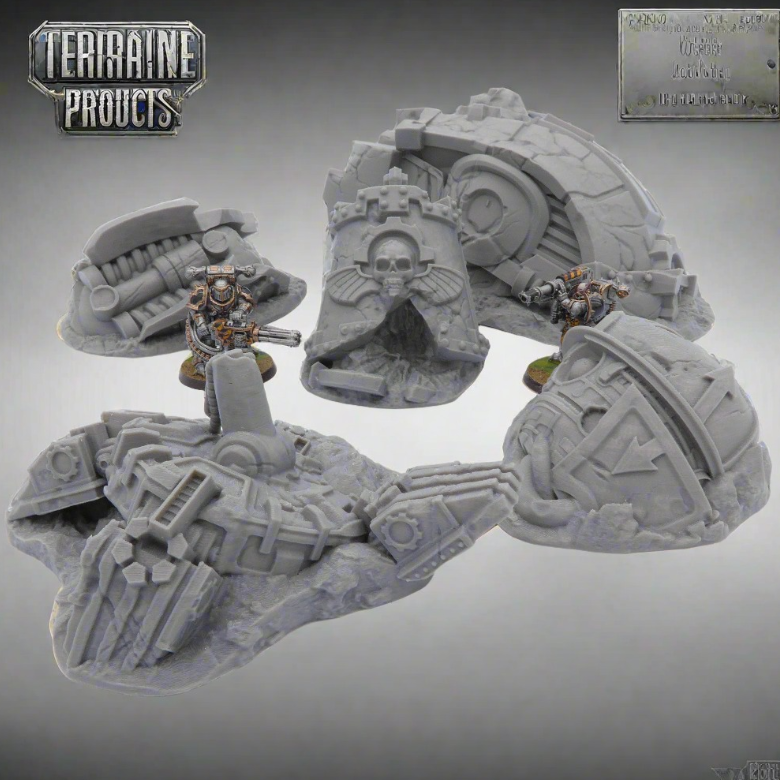 Destroyed Titan five detailed war-torn remnants