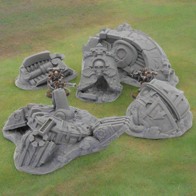 Destroyed Titan Set of 5 Wargames