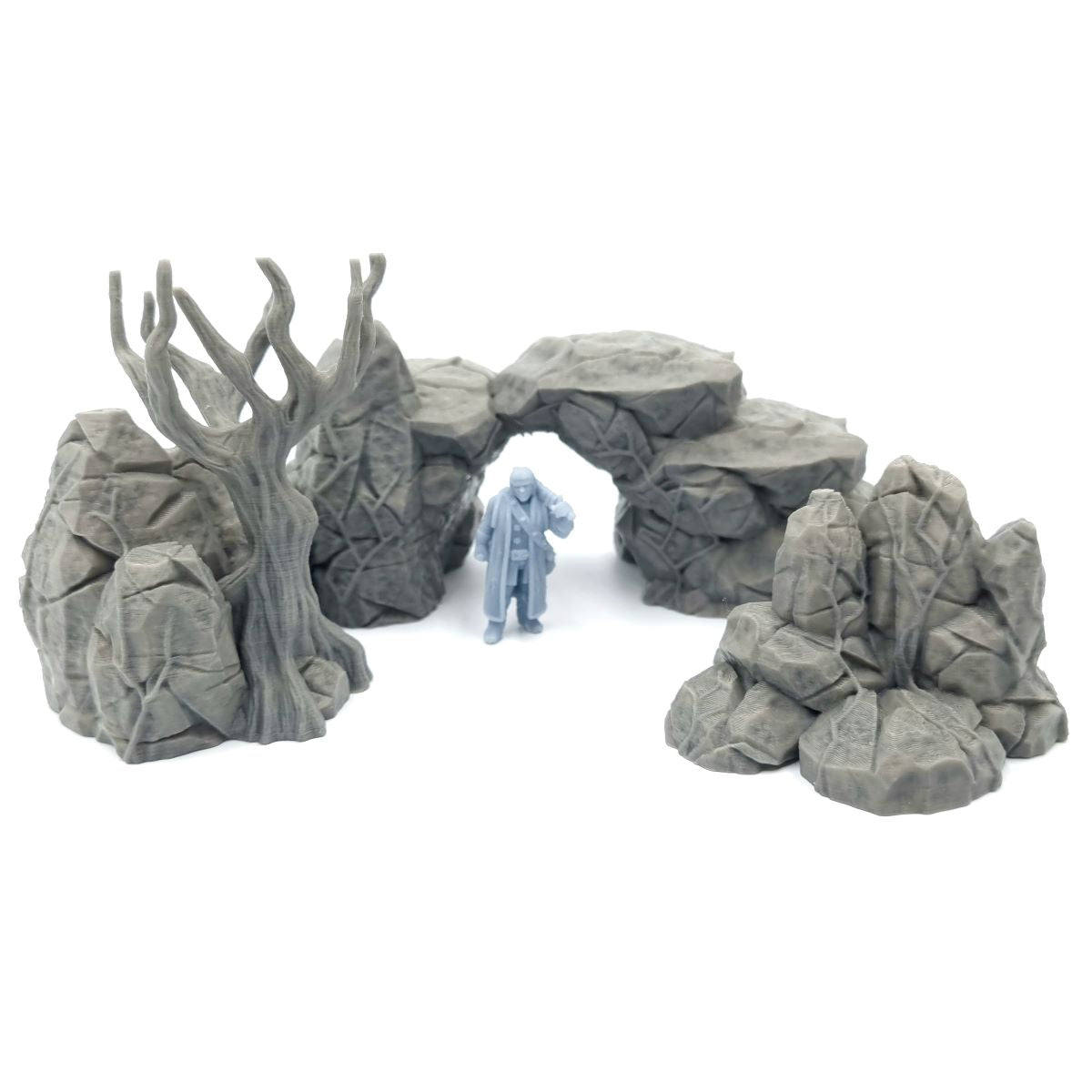 Jagged Rocks Scatter Terrain Front View 2