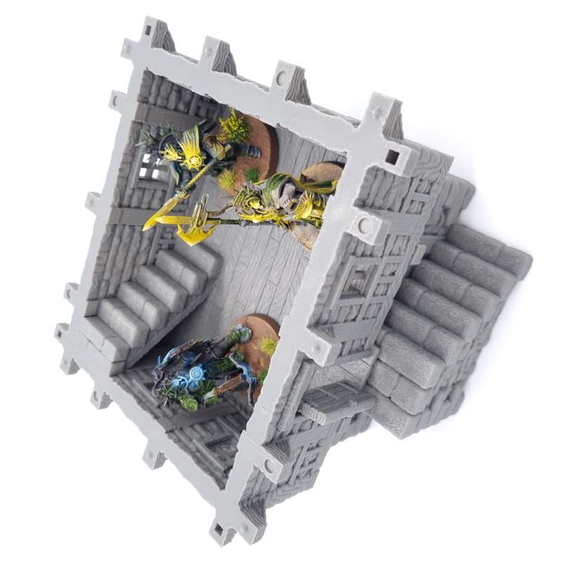 Large Cottage House v2 QP3D Wargames Model