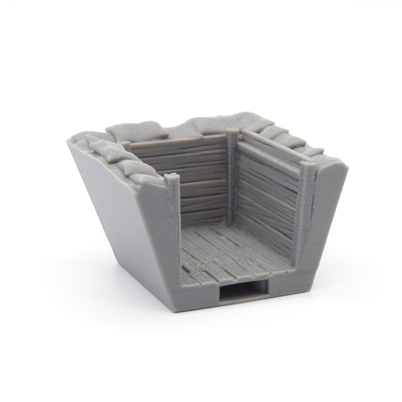 Straight trench section, OpenLOCK modular wargaming terrain