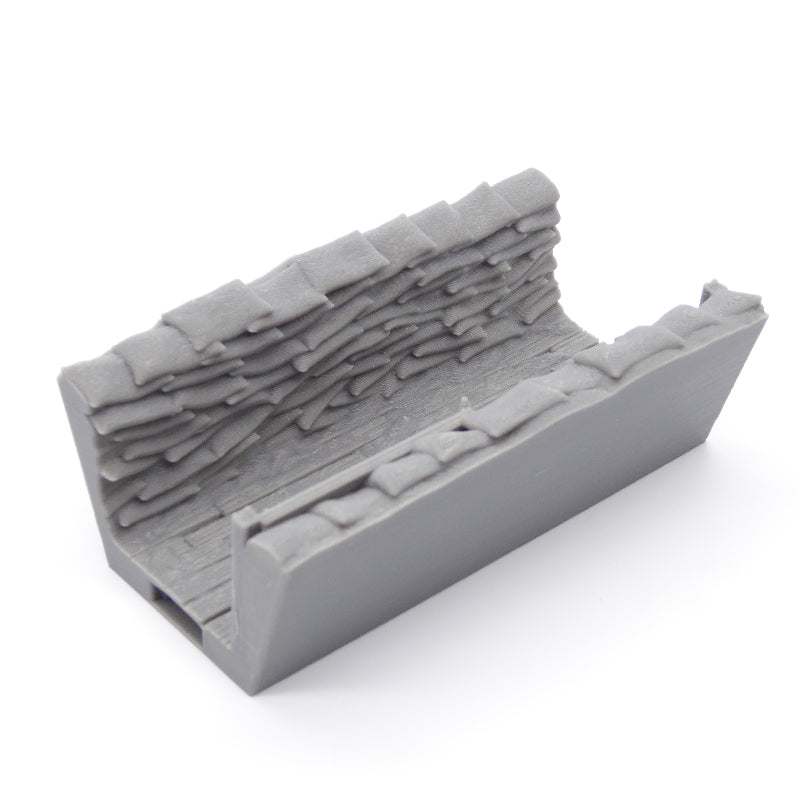 Straight trench section, OpenLOCK modular wargaming terrain