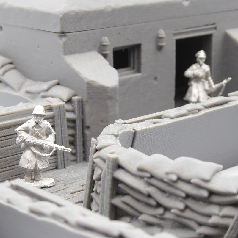 WW1 and WW2 battlefield terrain trench for miniature wargaming