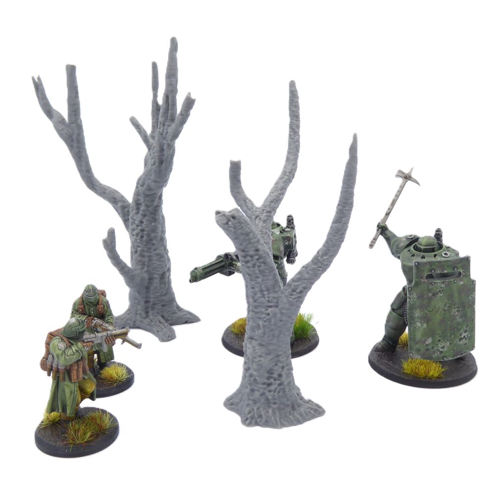 Dead Trees – Set of 2 – 28mm Tabletop Terrain | Battlefield Scatter Scenery