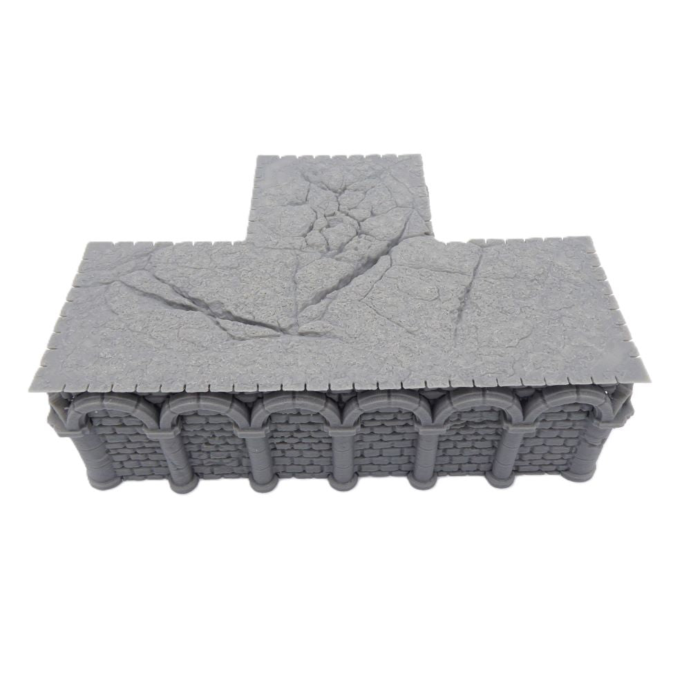 6x4 Intact T Foundation – Byzantine Era 28mm Terrain | Modular Tabletop Scenery