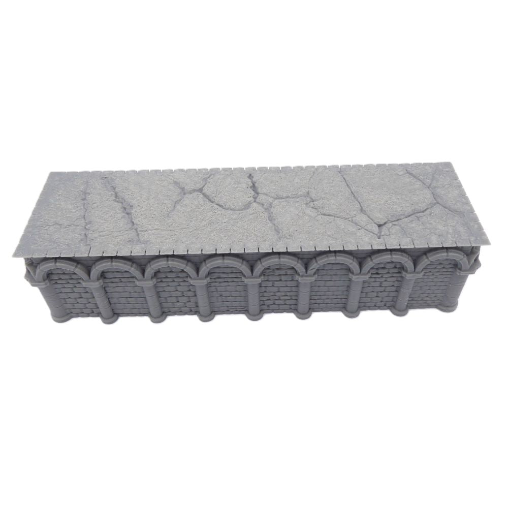 8x2 Intact Rectangle Foundation – Byzantine Era 28mm Terrain | Tabletop Wargame Scenery