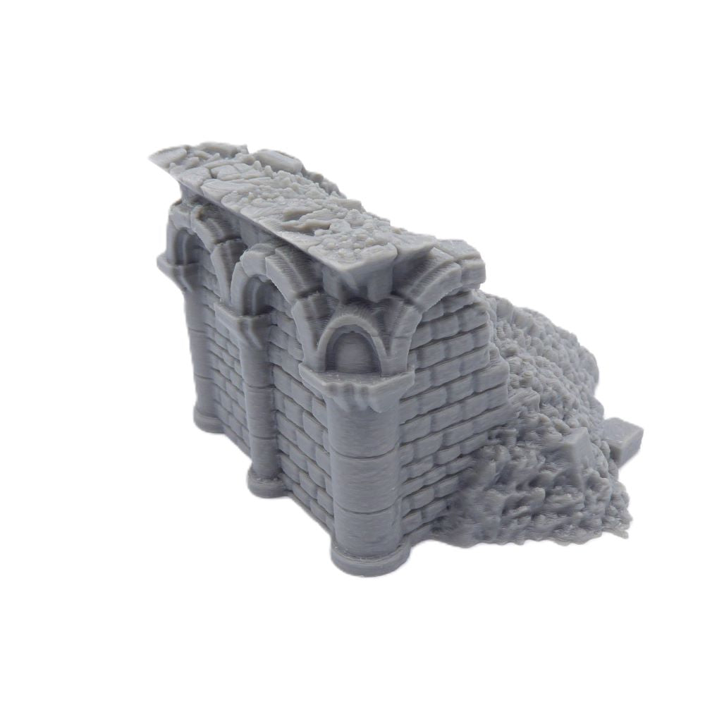 2x2 Ruined Foundation – Byzantine Era 28mm Terrain | Ruined Tabletop Scenery