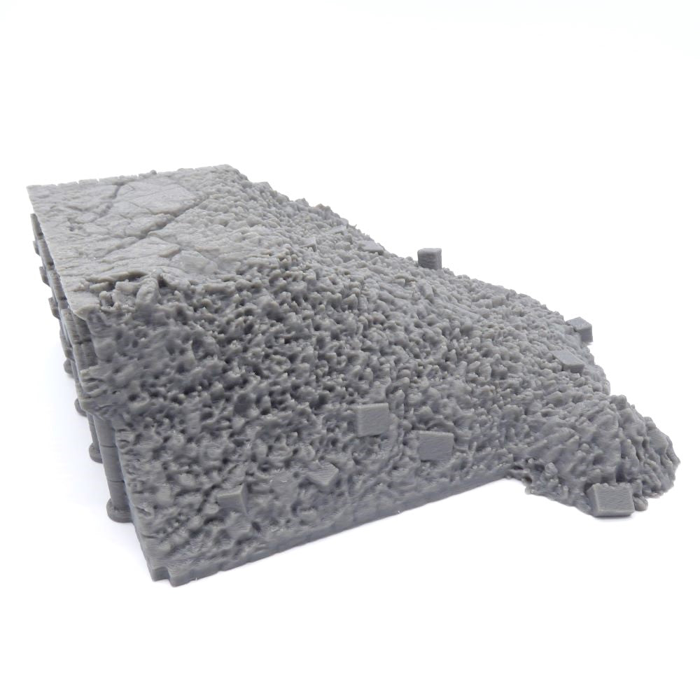 5x5 Ruined Foundation – Byzantine Era 28mm Terrain | Ruined Battlefield Base