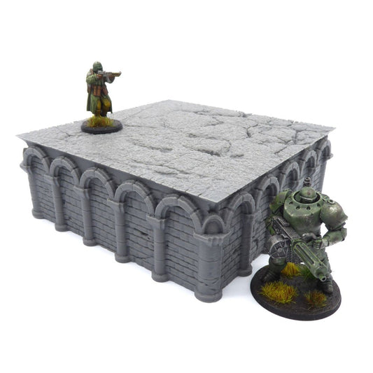 5x5 Intact Square Foundation – Byzantine Era 28mm Terrain | Modular Wargame Base