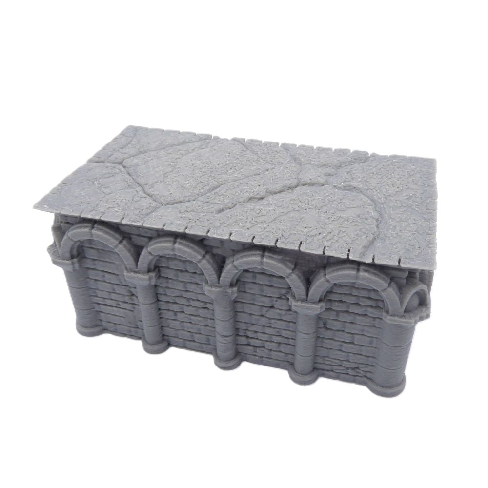 4x2 Intact Rectangle Foundation – Byzantine Era 28mm Terrain | Tabletop Wargame Scenery