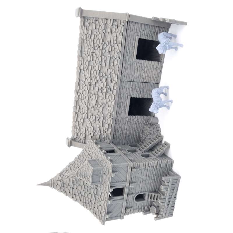 Pigsty and Chicken Coop QP3D Front Full View