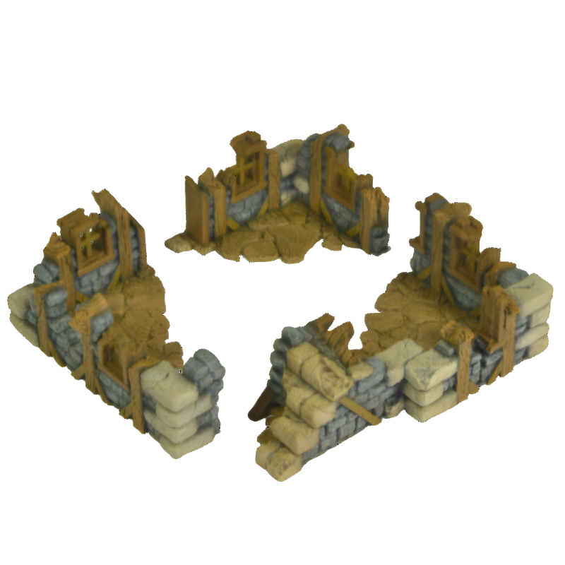 Ruined Large Cottage House v1 - Base Floor