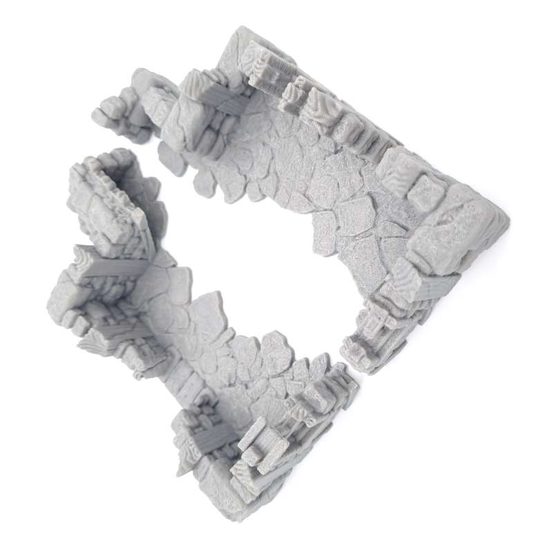 Ruined Large Cottage House v2 - Base Floor Top View 2