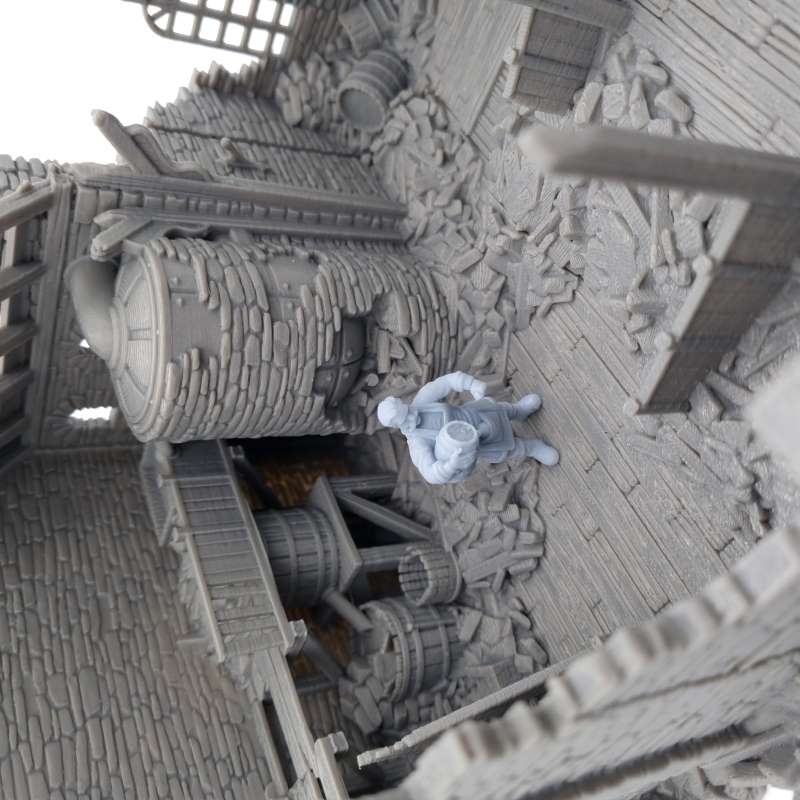 Ruined Moores Brewery QP3D Wargames