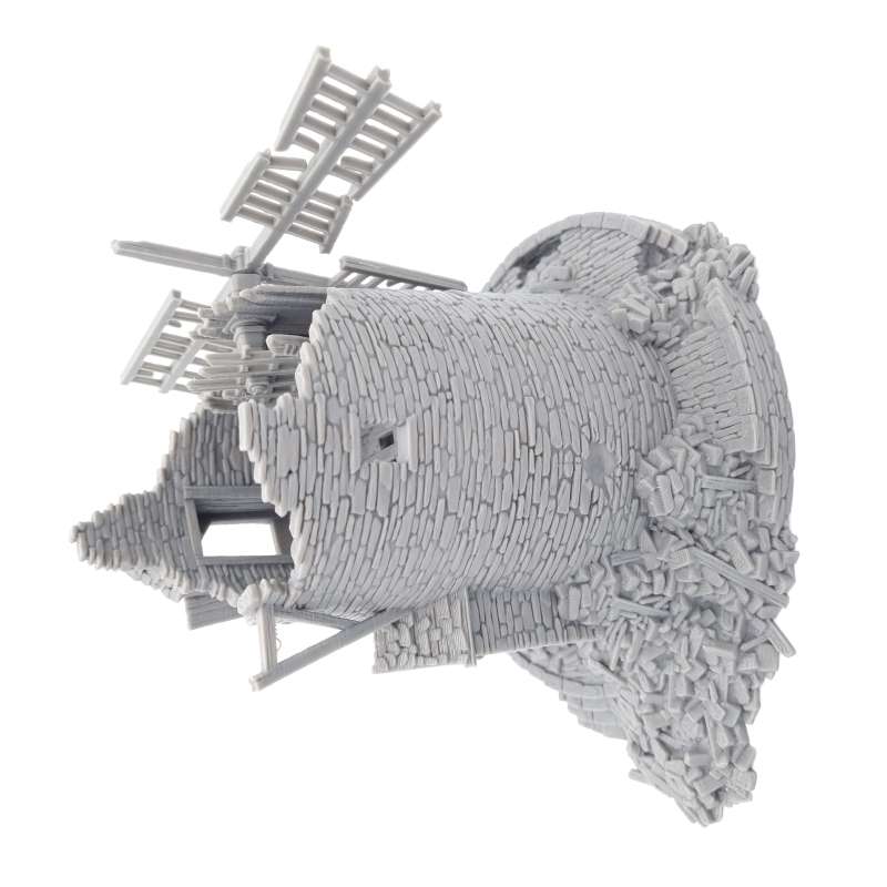 Ruined Stone Windmill Side View