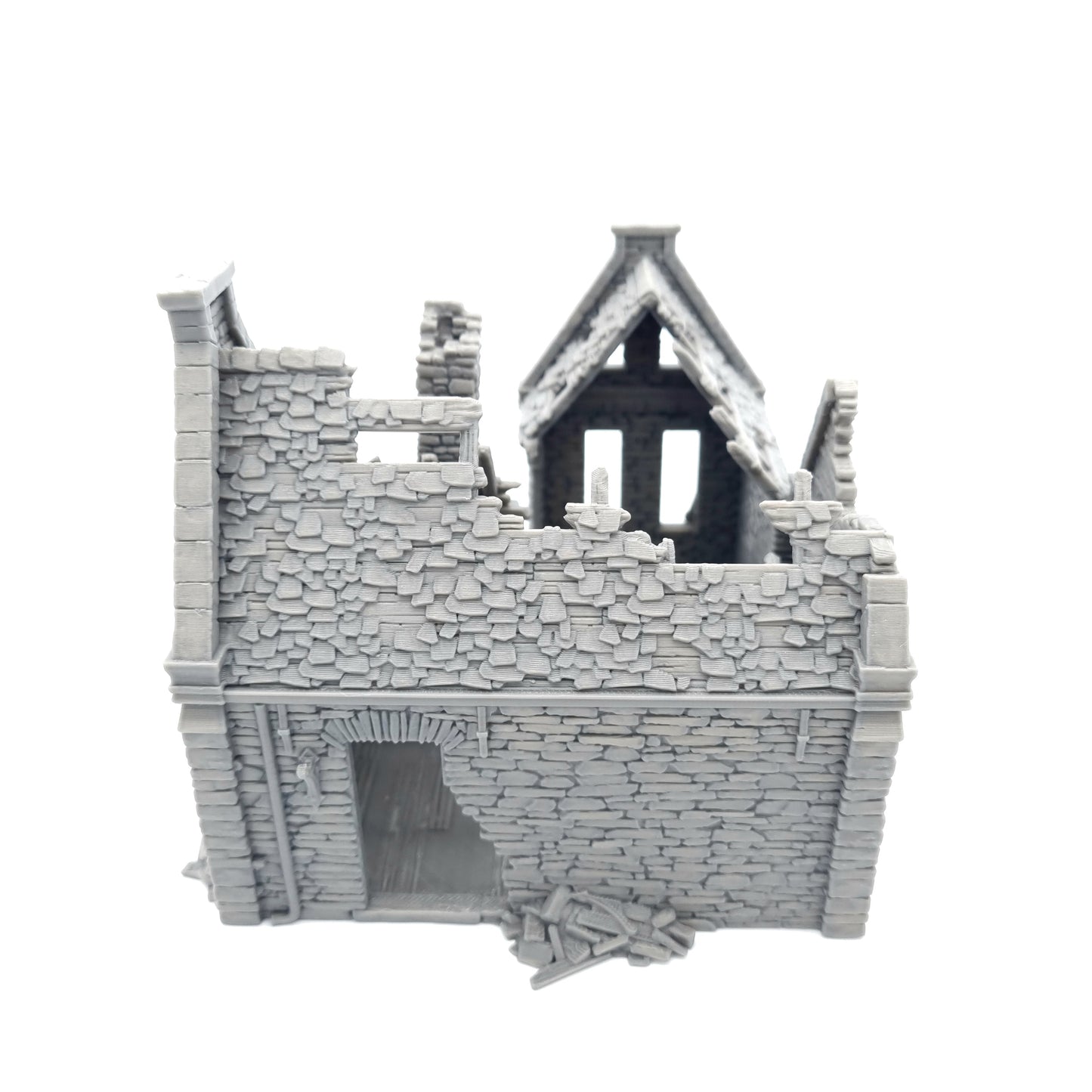 Ruined Waller Residence QP3D Wargames