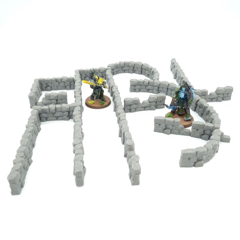 set of 21 stone wall pieces - QP3D Wargames