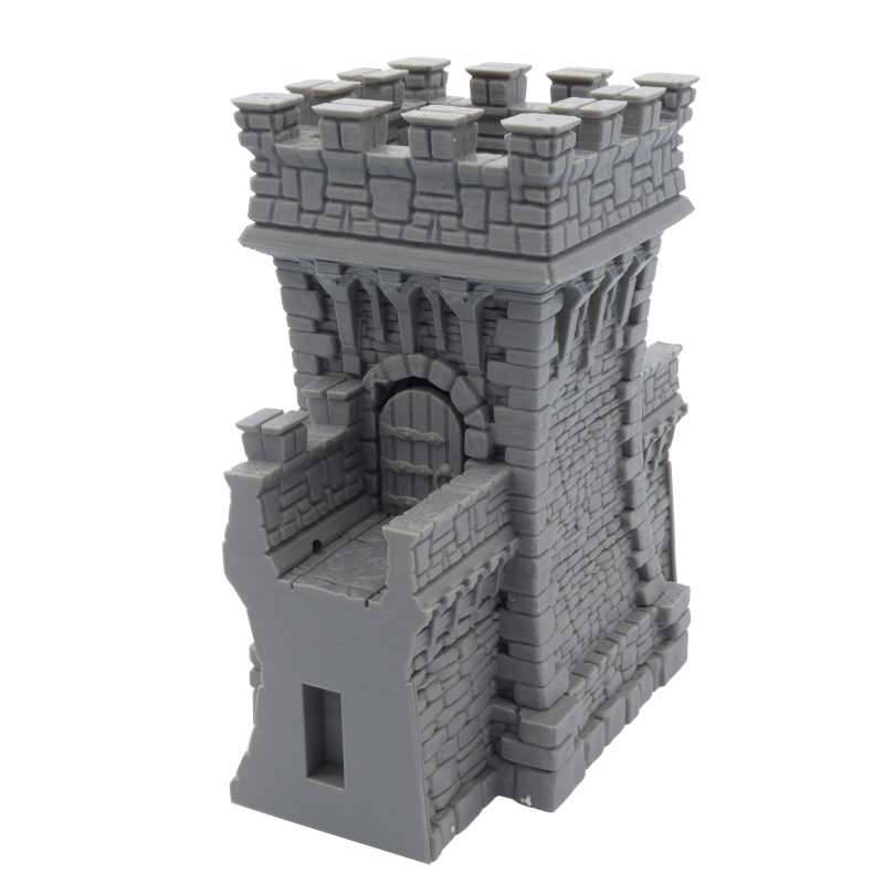 Tower Castle Wall - Curtain Side View