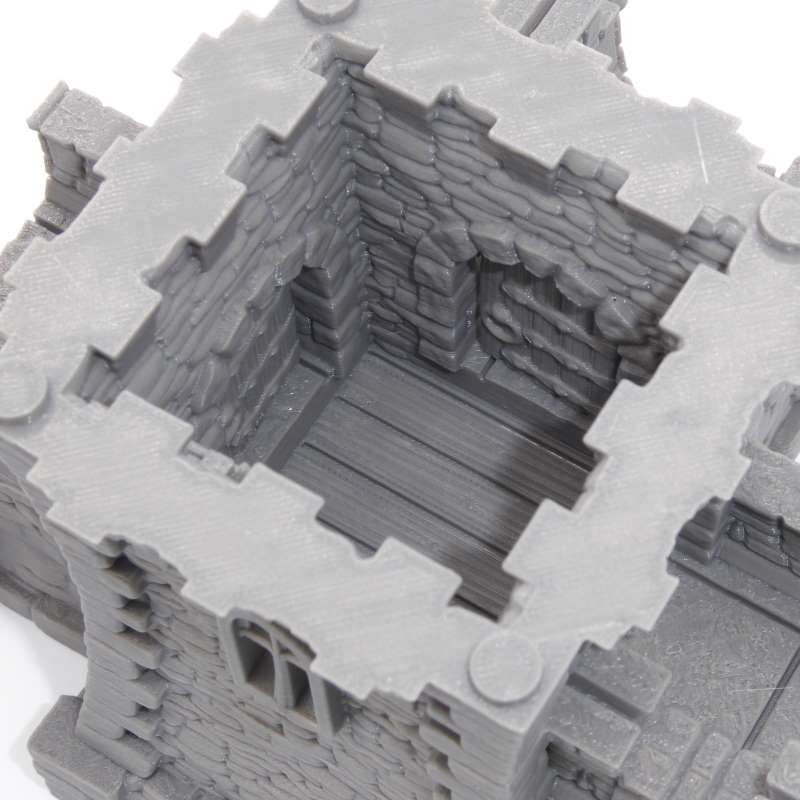 Tower Castle Wall - Curtain Top View