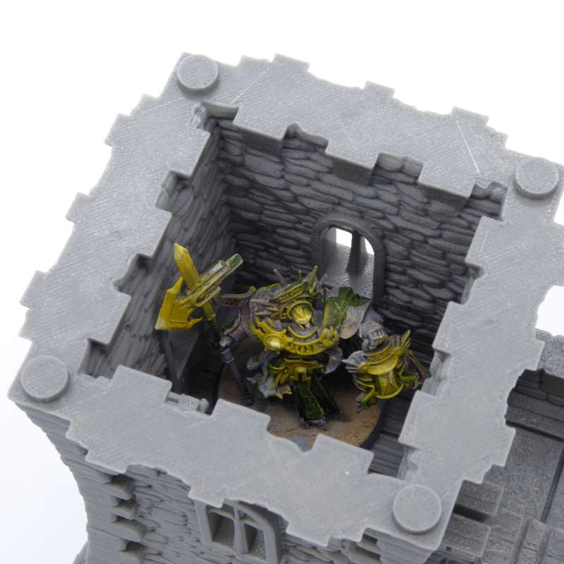 Tower Castle Wall - Single End Top View 2