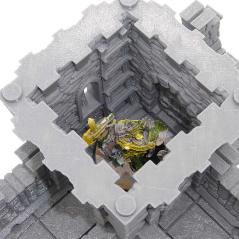 Tower Castle Wall - Triple View 3