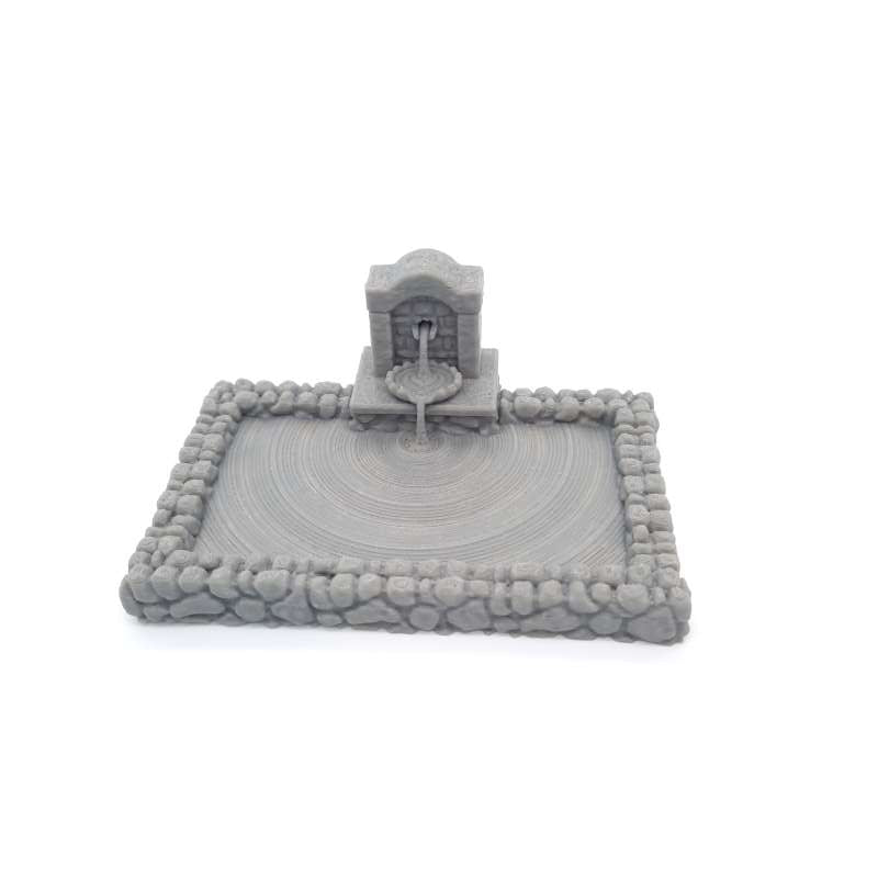 Town Fountain Front View