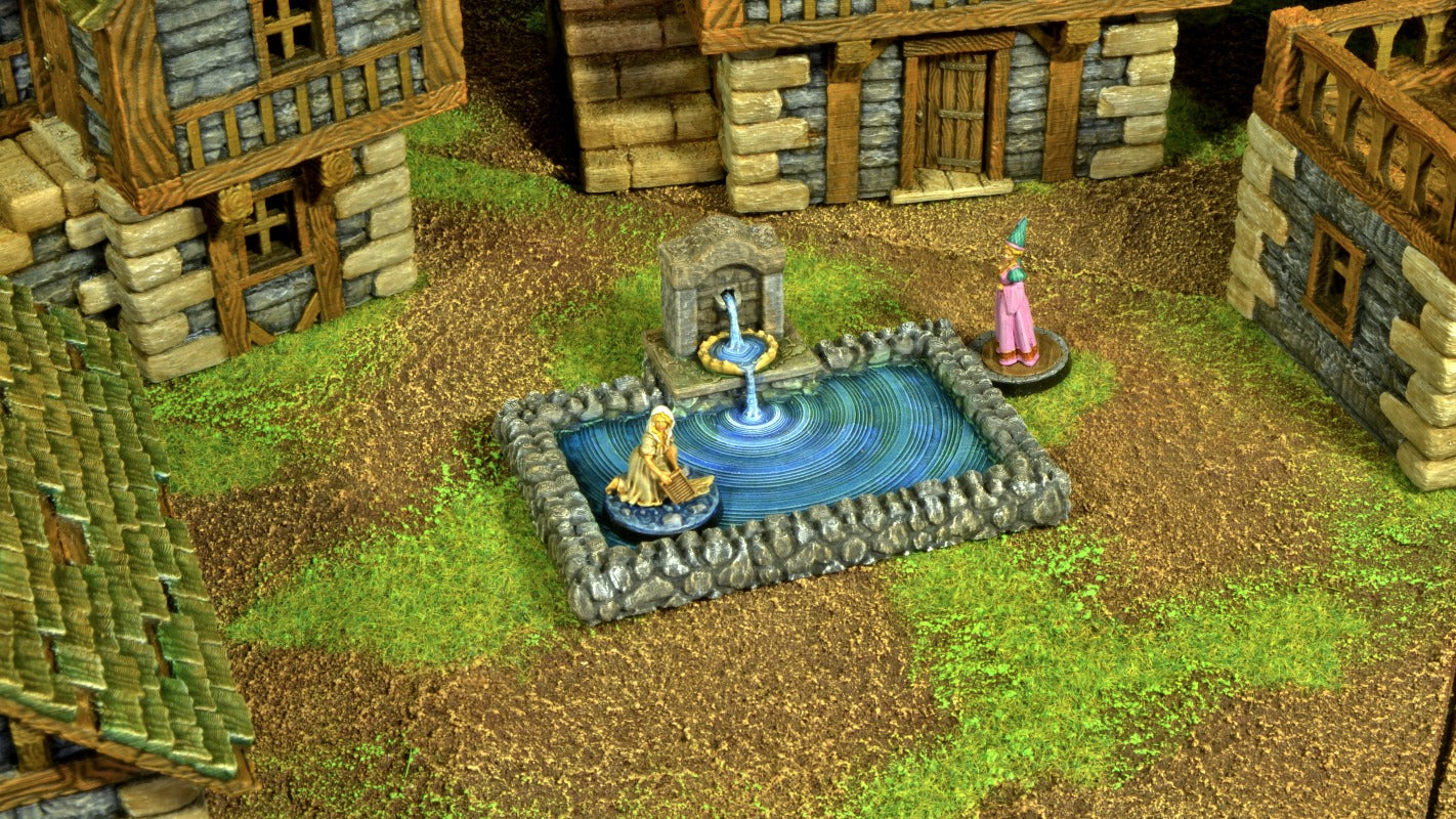 Town Fountain QP3D Wargames