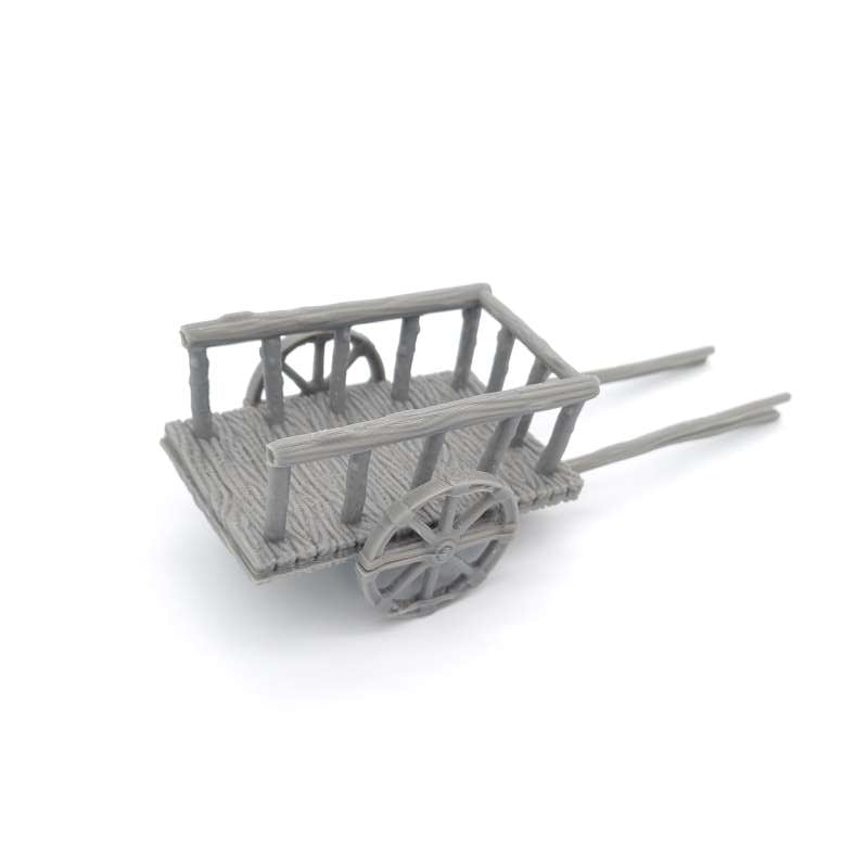 Wooden Farm Cart Top View