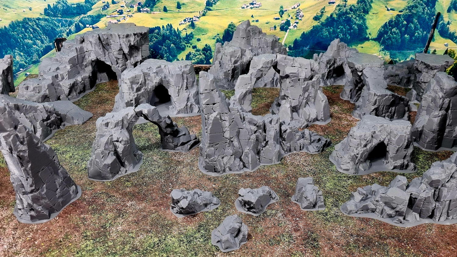 Modular Rocks and Cliffs