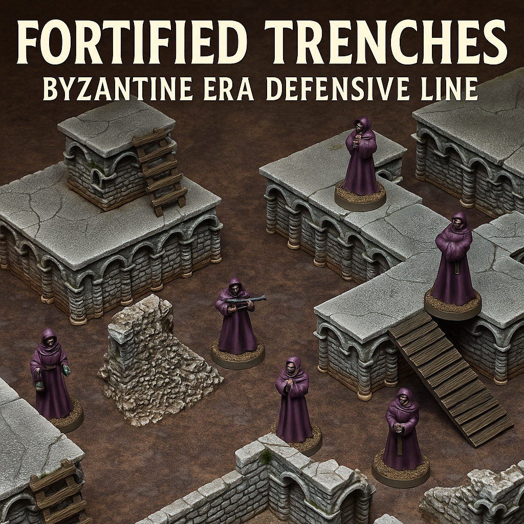 28mm byzantine trenches wargaming terrain