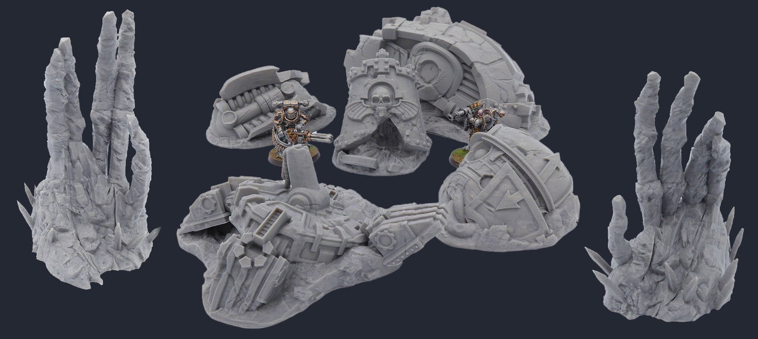 Destroyed Titans of War Collection