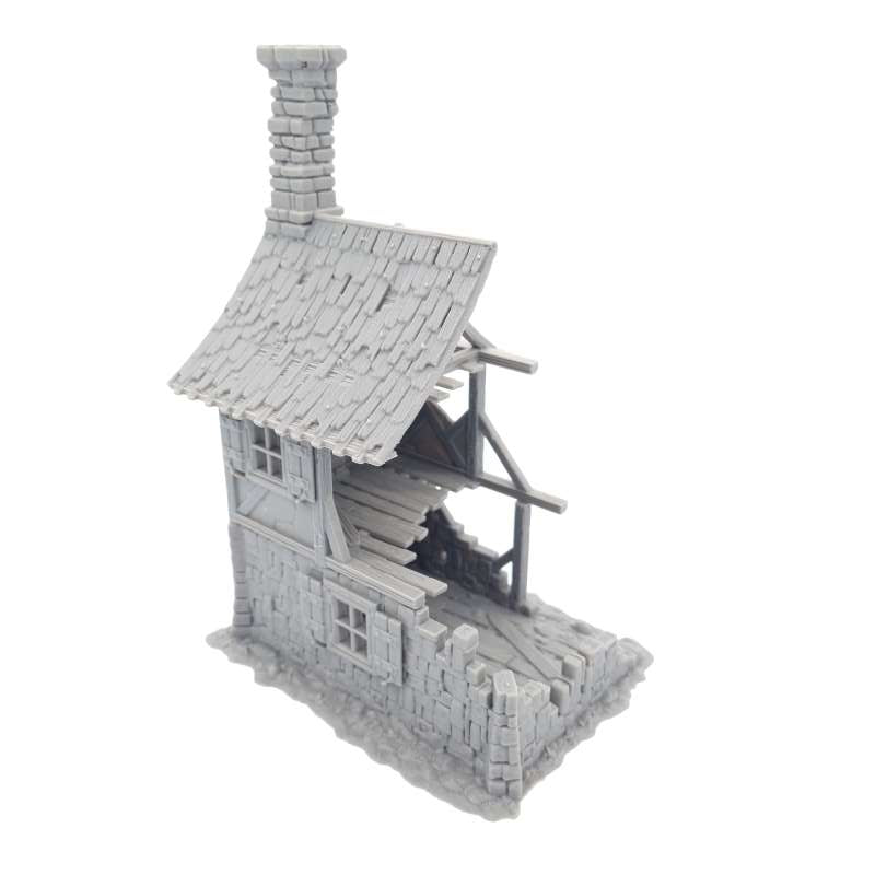 House Ruin 01 – Frostguard Town Ruined Building (3 Parts) – 28–32mm Terrain