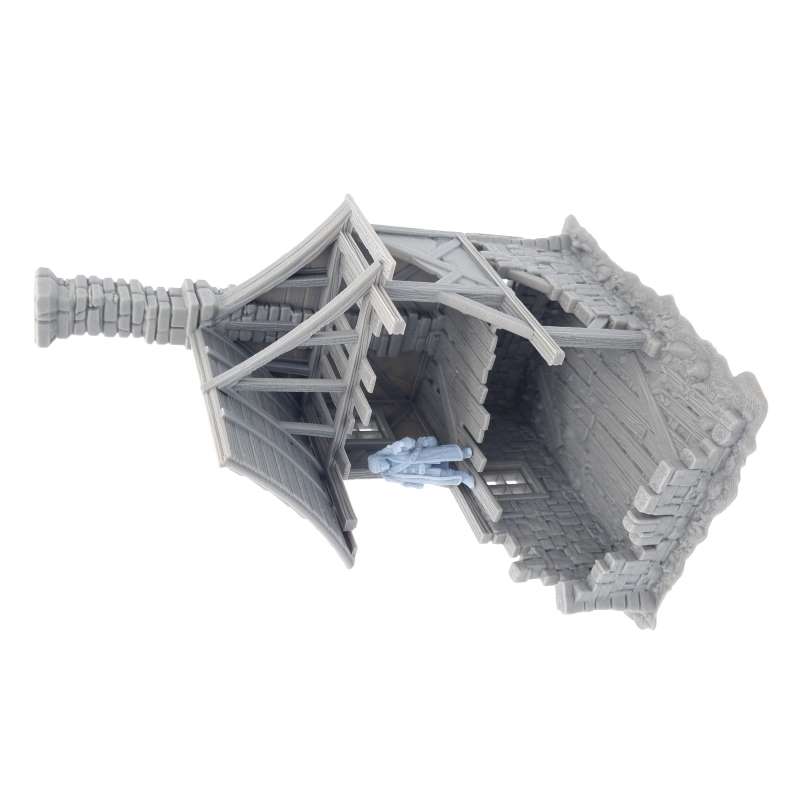 House Ruin 01 – Frostguard Town Ruined Building (3 Parts) – 28–32mm Terrain