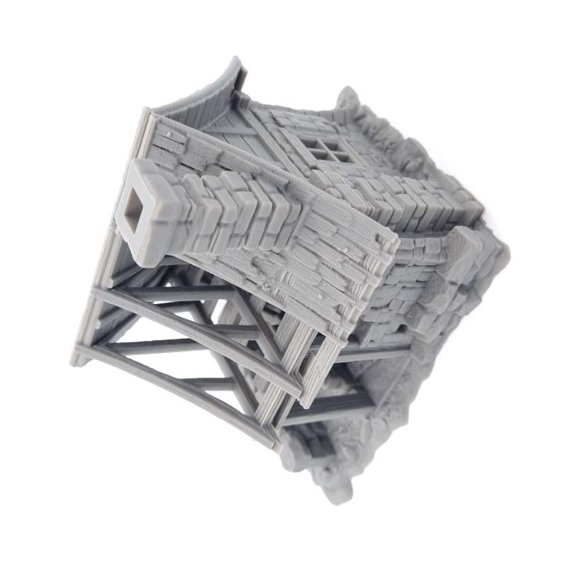 House Ruin 02 – Frostguard Town Damaged Cottage (2 Parts) – 28–32mm Scenery