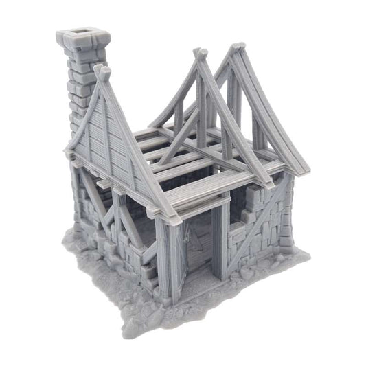 House Ruin 03 – Frostguard Town Small Ruin (2 Parts) – 28–32mm Terrain